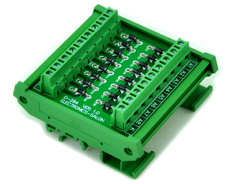 Diode Netbox ELECTRONICS-SALON DIN Rail Mount Common Cathode 16 Diode Network Module ...