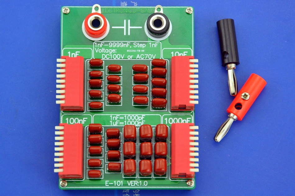 ELECTRONICS-SALON 1nF to 9999nF Step-1nF Four Decade Programmable Capacitor Board.