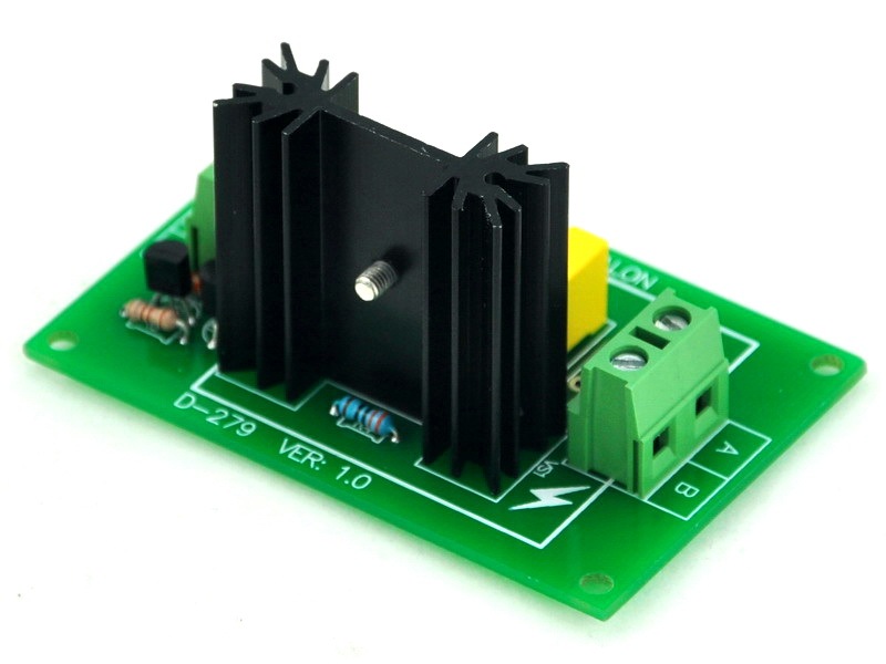 ELECTRONICS-SALON One Channel 6A SSR Module Board, in 4~32VDC, out 100~240VAC, Solid State Relay.