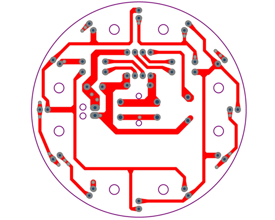 ELECTRONICS-SALON 12 Position LED Electronic Lucky Rotary Board Kit, Based on PIC12F508 MCU.