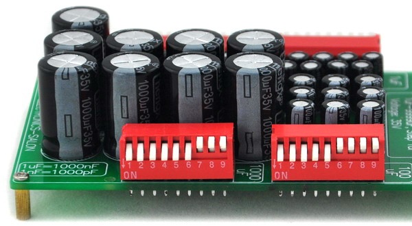ELECTRONICS-SALON 1uF to 9999uF Step-1uF Four Decade Programmable Capacitor Board.