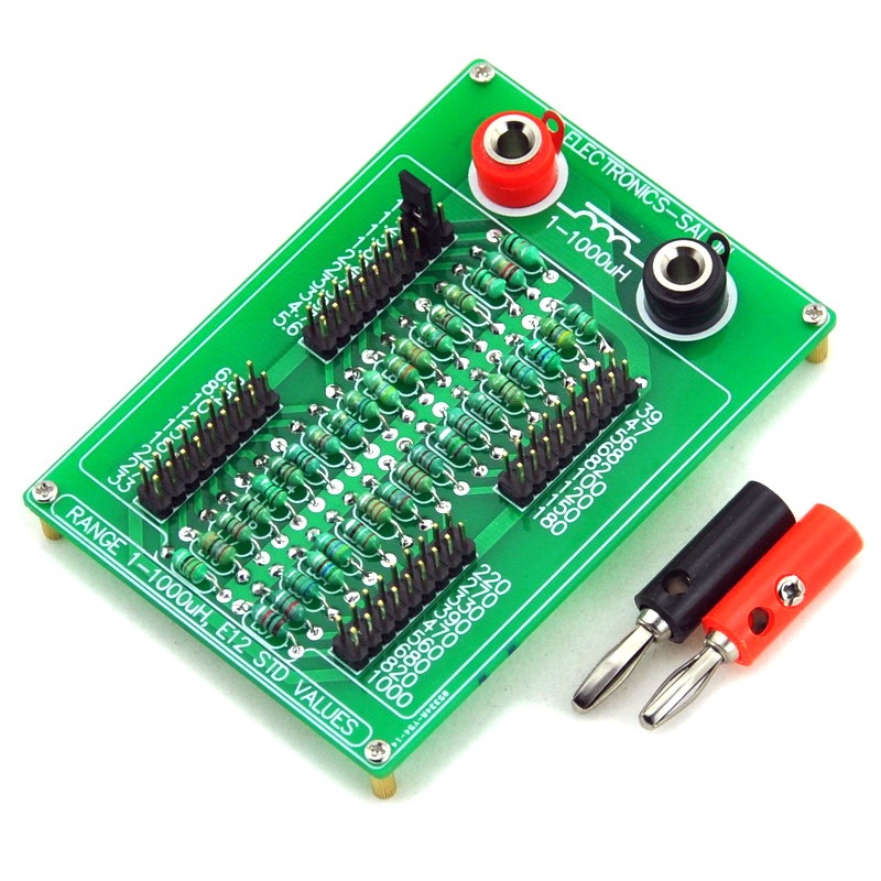 ELECTRONICS-SALON 1uH to 1000uH E12 Standard 37 Values Programmable Inductor Board.