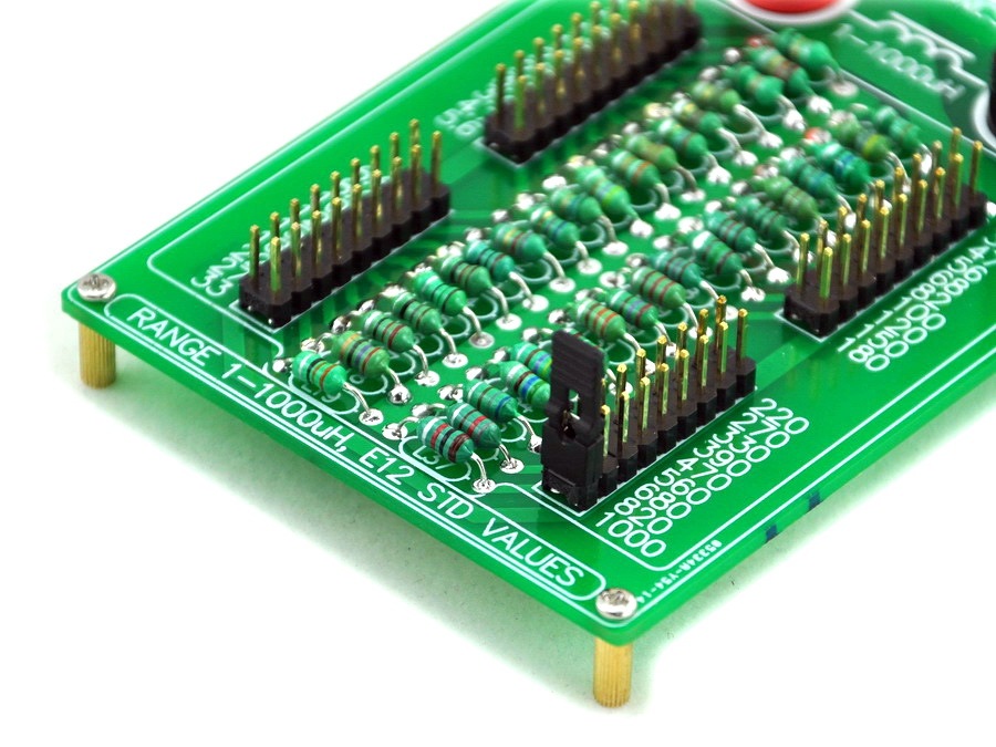ELECTRONICS-SALON 1uH to 1000uH E12 Standard 37 Values Programmable Inductor Board.