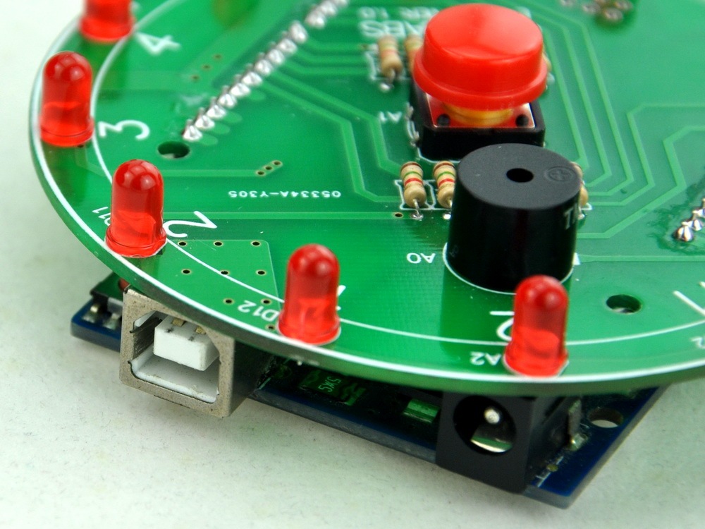 ELECTRONICS-SALON 12 Position LED Electronic Lucky Rotary Board Kit for Arduino UNO R3.