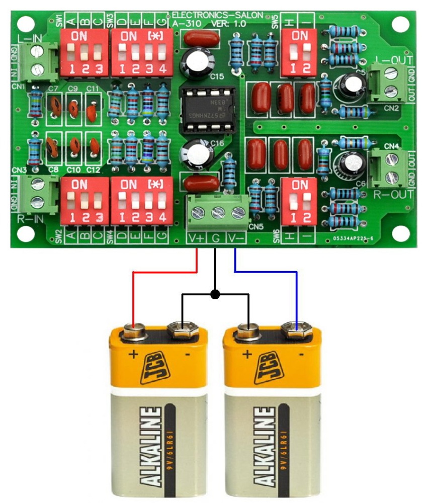 ELECTRONICS-SALON Stereo Phono RIAA Preamplifier Module Board, Preamp.