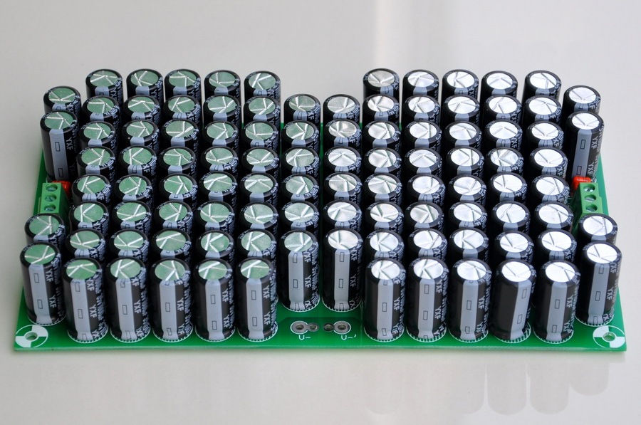 AudioWind 100,000uF Capacitors Module Board, for Upgrade Audio PreAMP or Power AMP.