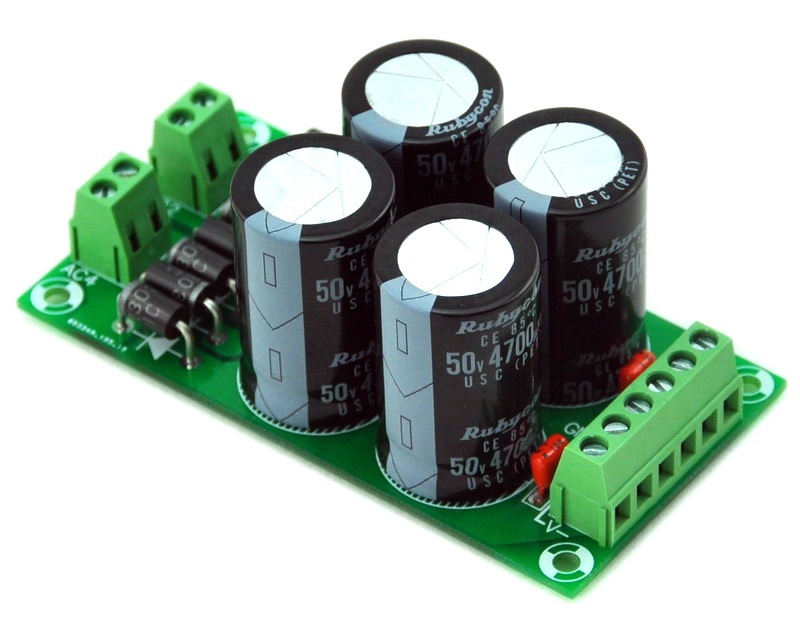 ELECTRONICS-SALON +/-40V 3A Dual Bridge Dual Polarity Unregulated Power Supply Module.