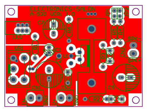 ELECTRONICS-SALON Mono 10W Audio Amplifier Module, Based on TDA2003 A. for Car Radio etc.