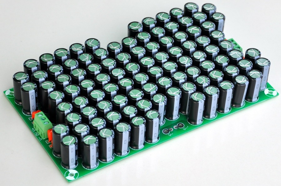 AudioWind 100,000uF Capacitors Module Board, for Upgrade Audio PreAMP or Power AMP.