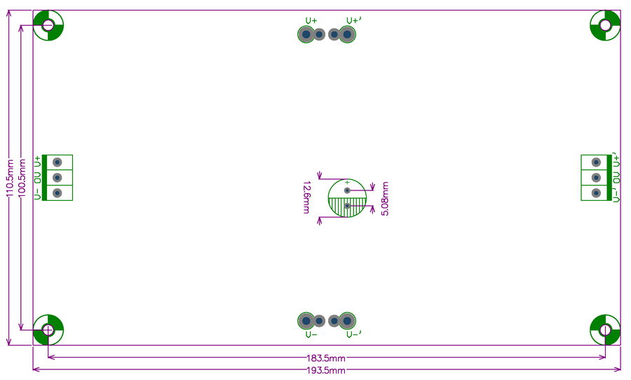 AudioWind 100,000uF Capacitors Module Board, for Upgrade Audio PreAMP or Power AMP.
