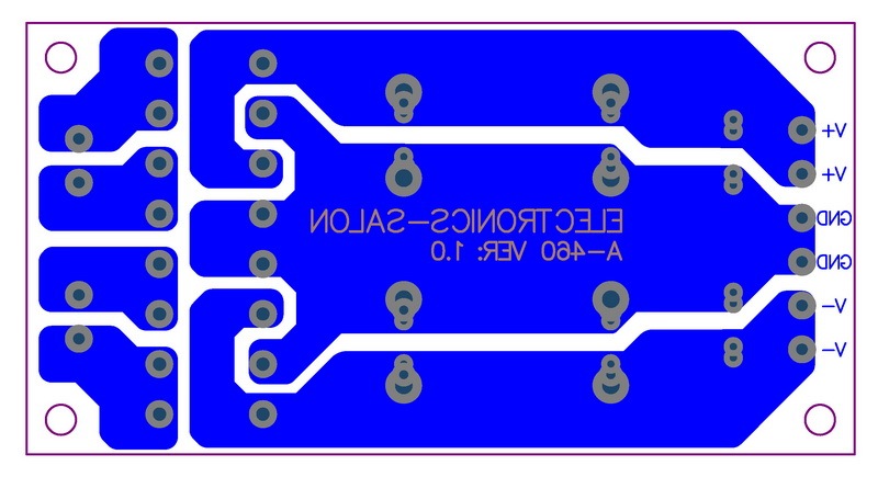 ELECTRONICS-SALON +/-40V 3A Dual Bridge Dual Polarity Unregulated Power Supply Module.
