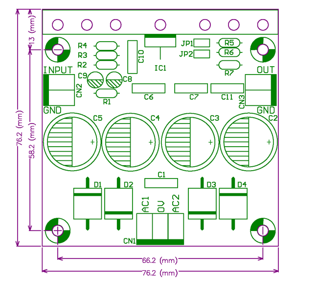 AUDIOWIND Mono 25W Audio Amplifier Module Board, Based on LM1875.