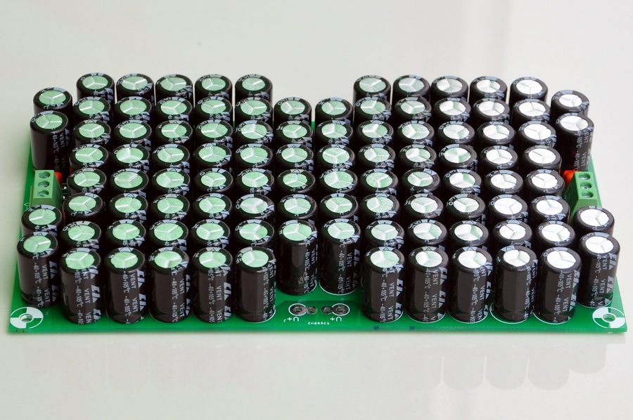 AudioWind 100,000uF Capacitors Module Board, for Upgrade Audio PreAMP or Power AMP.