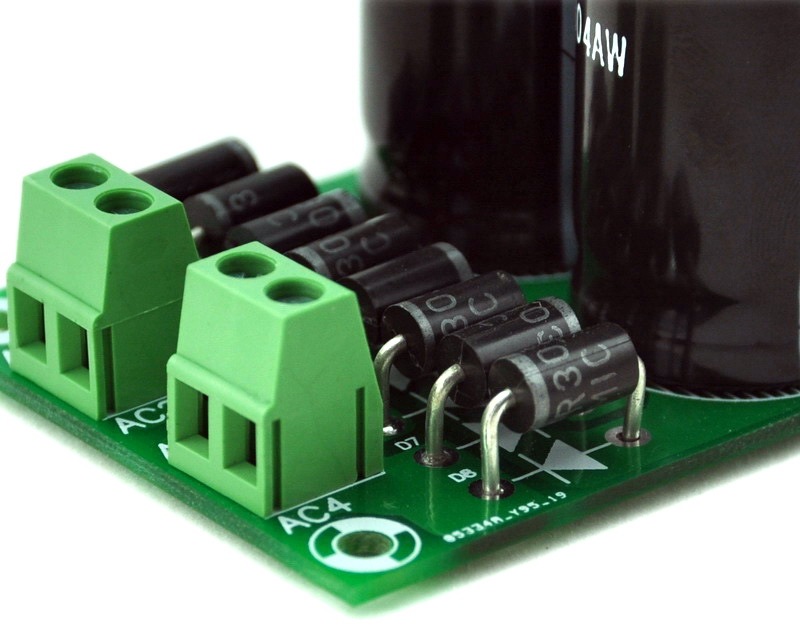 ELECTRONICS-SALON +/-40V 3A Dual Bridge Dual Polarity Unregulated Power Supply Module.