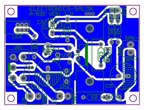 ELECTRONICS-SALON Mono 10W Audio Amplifier Module, Based on TDA2003 A. for Car Radio etc.