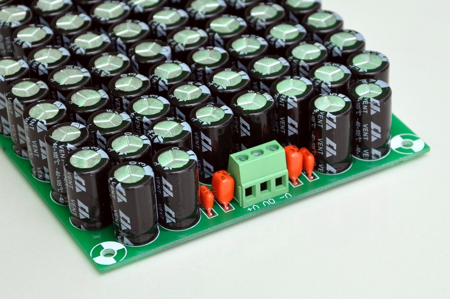 AudioWind 100,000uF Capacitors Module Board, for Upgrade Audio PreAMP or Power AMP.