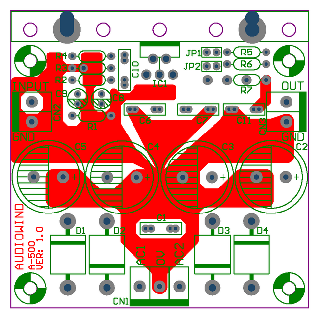 AUDIOWIND Mono 25W Audio Amplifier Module Board, Based on LM1875.