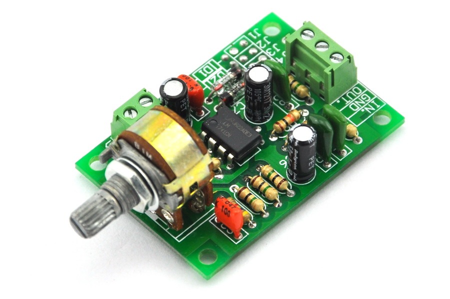 ELECTRONICS-SALON Guitar Distortion Effect Module Board, 1N270 Germanium Soft-clipped Distortion.
