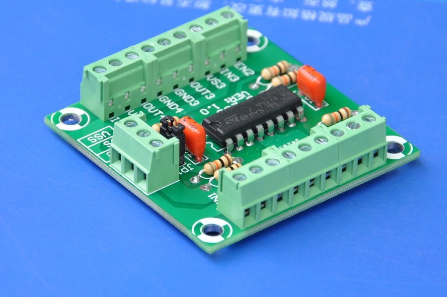 ELECTRONICS-SALON Push-Pull Four Channel Motor Driver Module, L293D.