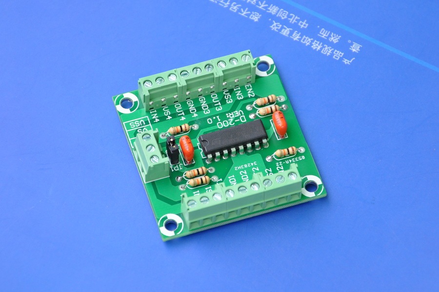 ELECTRONICS-SALON Push-Pull Four Channel Motor Driver Module, L293D.