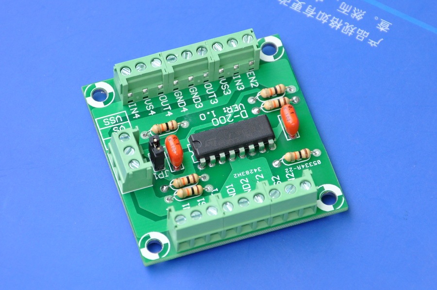 ELECTRONICS-SALON Push-Pull Four Channel Motor Driver Module, L293D.