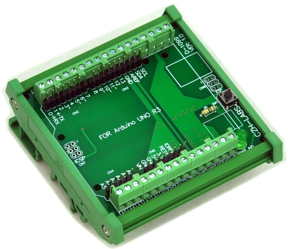 CZH-LABS DIN Rail Mount Screw Terminal Block Adapter Module, For ...
