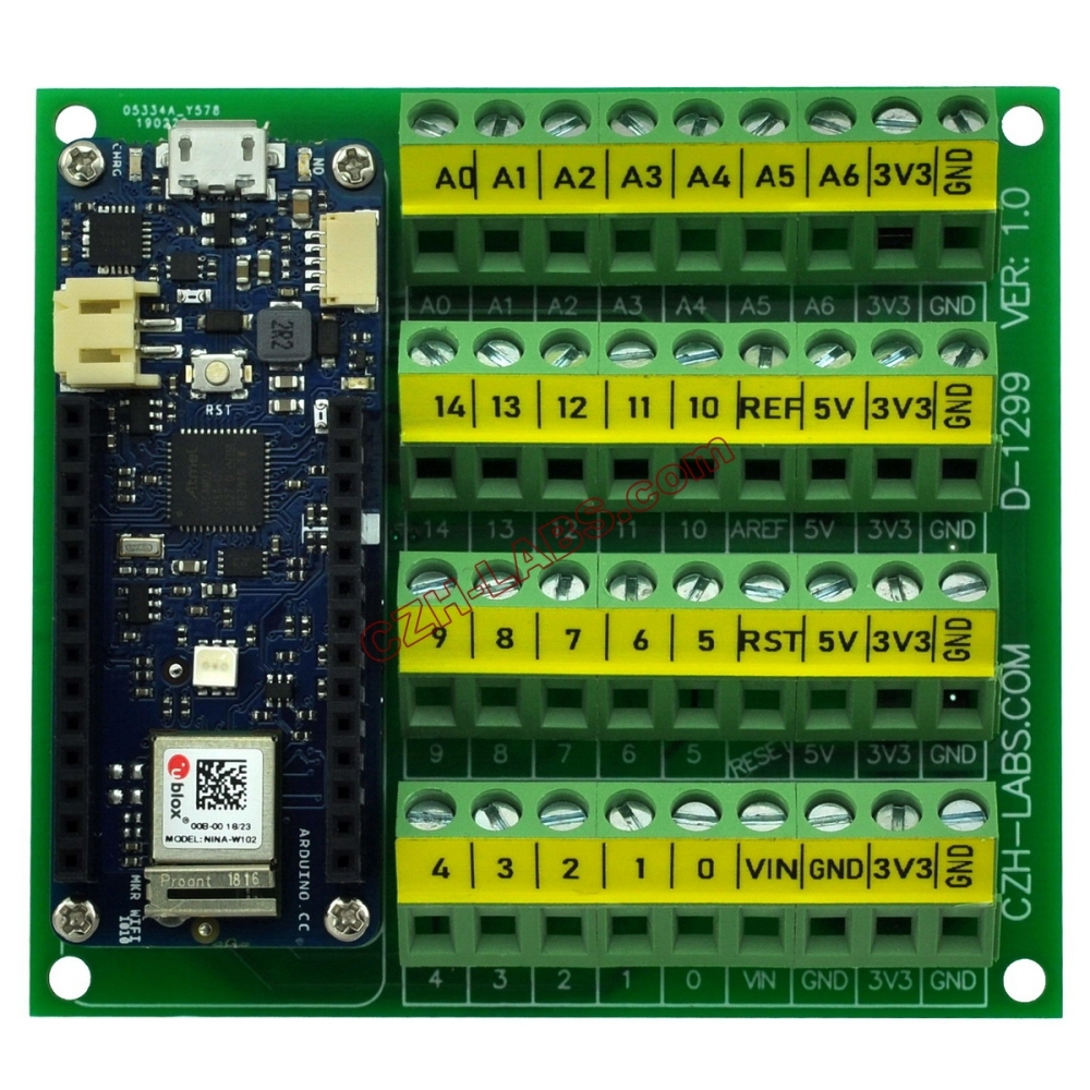Screw Terminal Block Breakout Module Board for Arduino MKR.