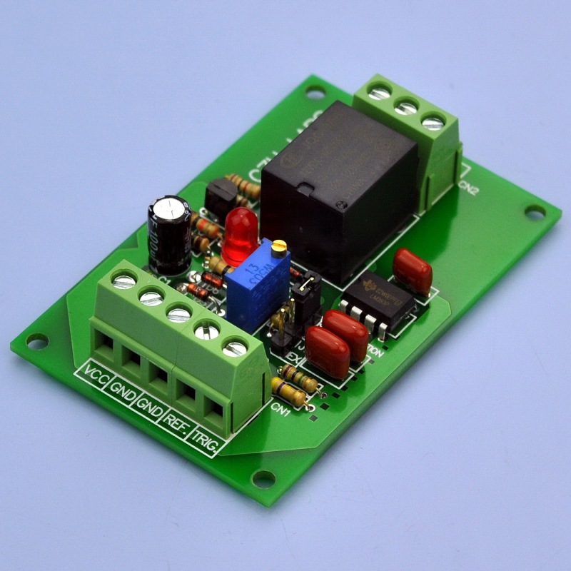 Voltage Comparator Relay Board, DC12V, SPDT 10Amp Relay.