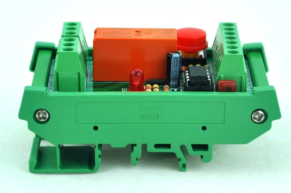 CZH-LABS DIN Rail Momentary-Switch/Pulse-Signal Control Latching DPDT ...