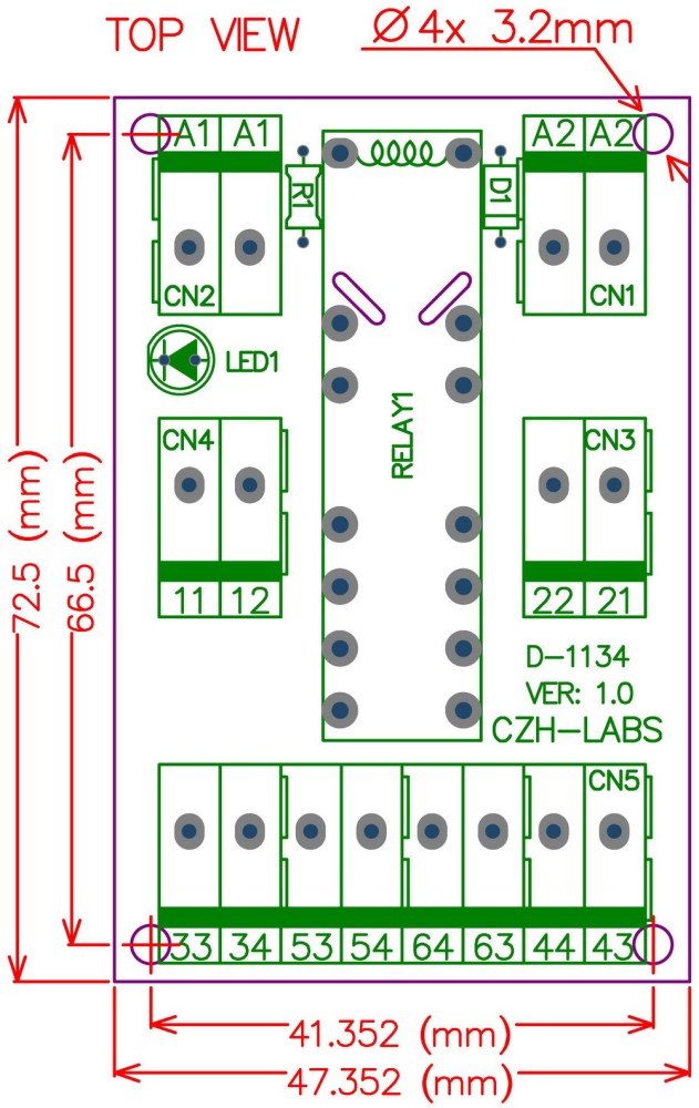 DIN Rail Mount Safety Relay Module, 24V AC/DC, G7SA-4A2B, 4PST-NO DPST-NC.