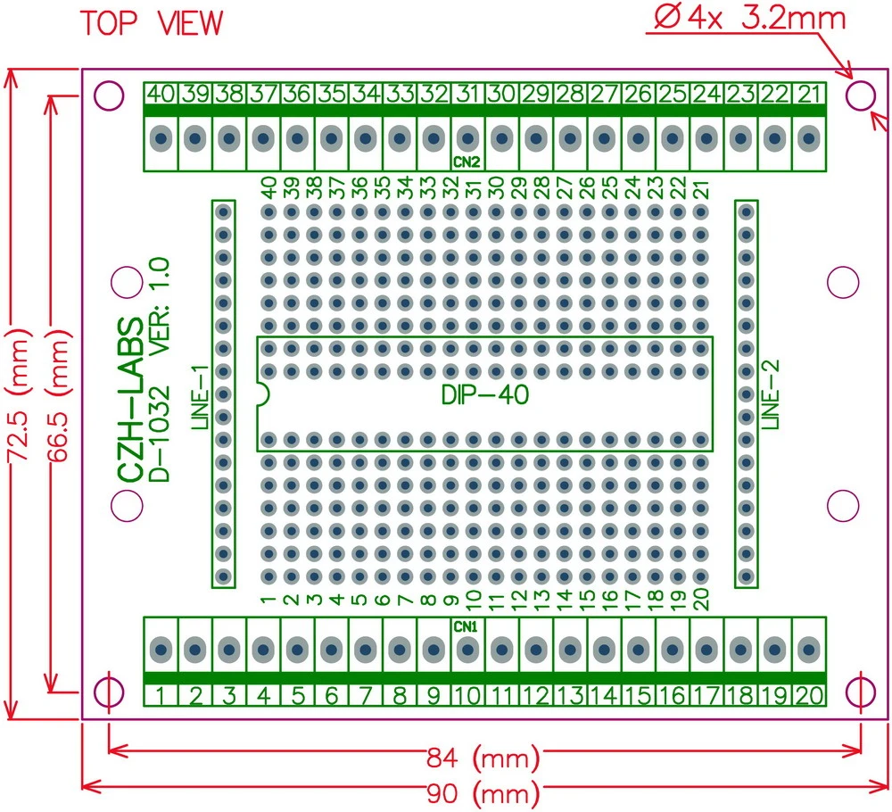 10 @component with @componentscan and @postconstruct... CZH-LABS DIP-40 Component to Screw Terminal Block Adapter Board, DIP40 ...