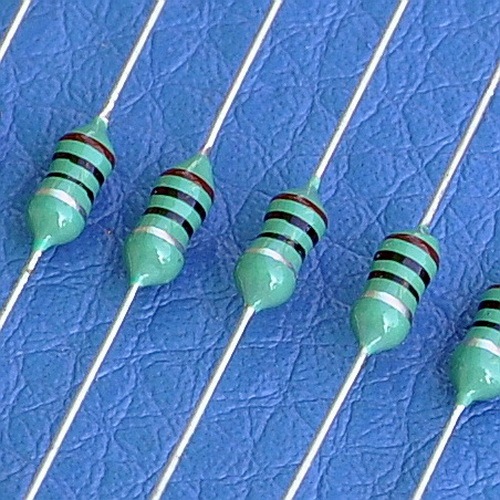 0307(1/4W) Series Axial Color Ring Fixed Inductor, Selectable Values 1uH to 1mH.