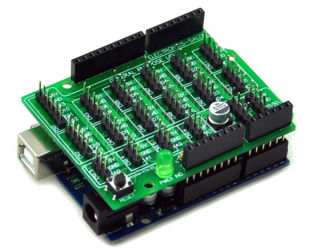 I/O Extension Board Kit for Arduino UNO DIY. [SOLDERING REQUIRED]