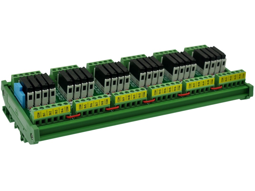 CZH-LABS DIN Rail Mount Passive DC12V 24 SPST-NO 5Amp APAN3112 Slim Power Relay Module.