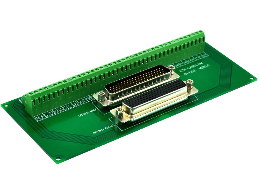 CZH-LABS DSUB DB78HD Male/Female Header Breakout Board, D-SUB Breakout Moudle.