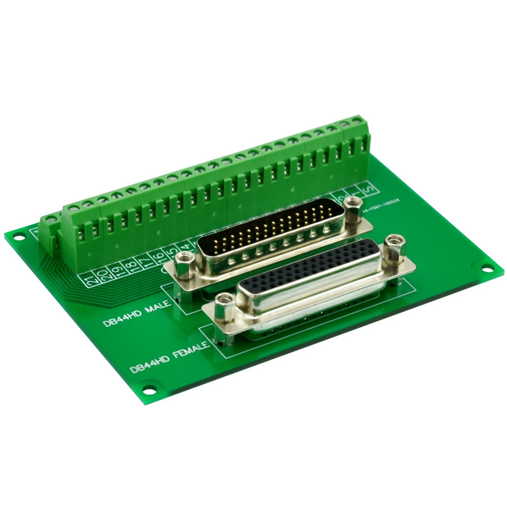 CZH-LABS DSUB DB44HD Male/Female Header Breakout Board, D-SUB Breakout Moudle.