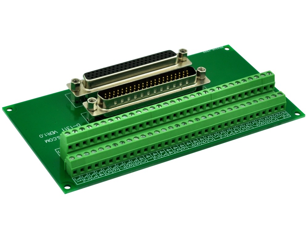 CZH-LABS DSUB DB62HD Male/Female Header Breakout Board, D-SUB Breakout Moudle.