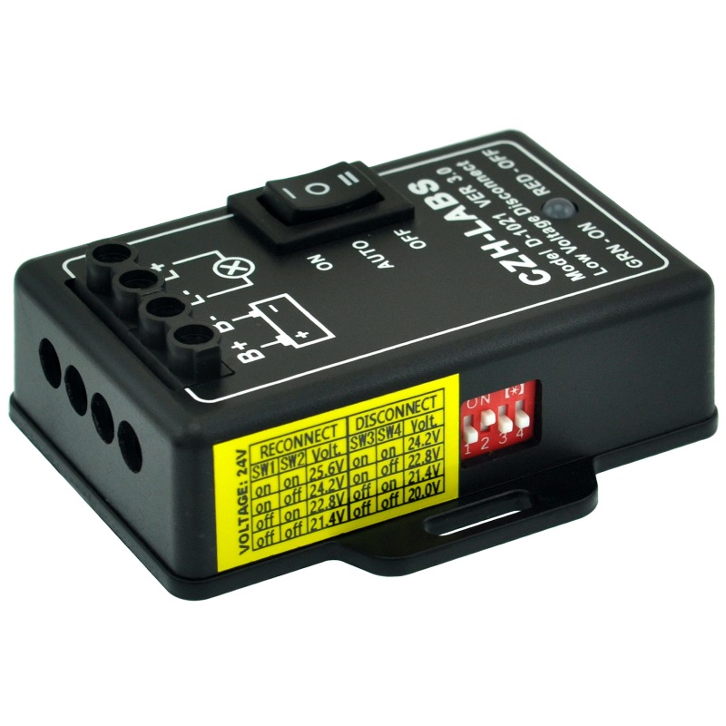 CZH-LABS Low Voltage Disconnect Module LVD, 24V 30A, Protect/Prolong Battery Life.