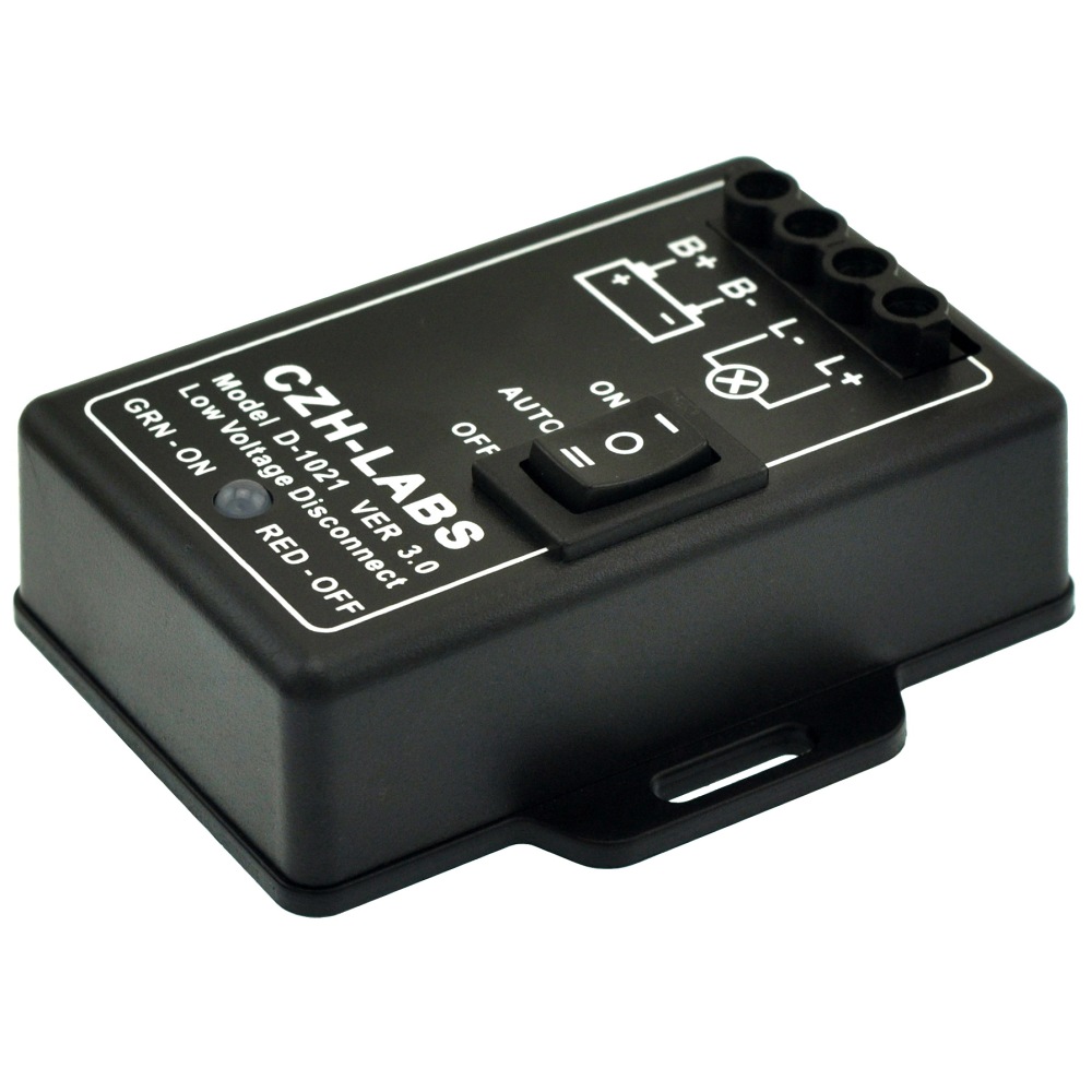 CZH-LABS Low Voltage Disconnect Module LVD, 12V 30A, Protect/Prolong Battery Life.