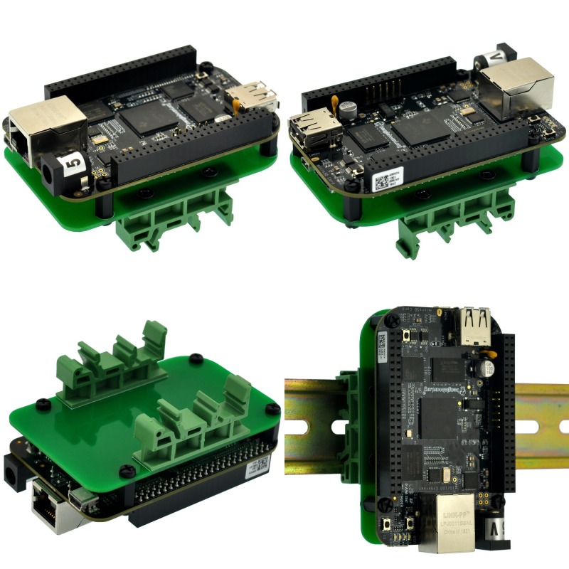 DIN Rail Mount Adapter for BeagleBone Black