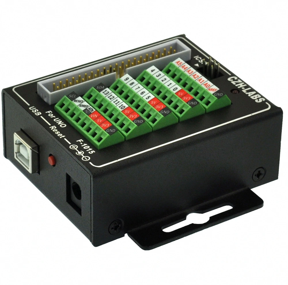 UNO Screw Terminal Block Breakout Module with Aluminum Enclosure, for ...