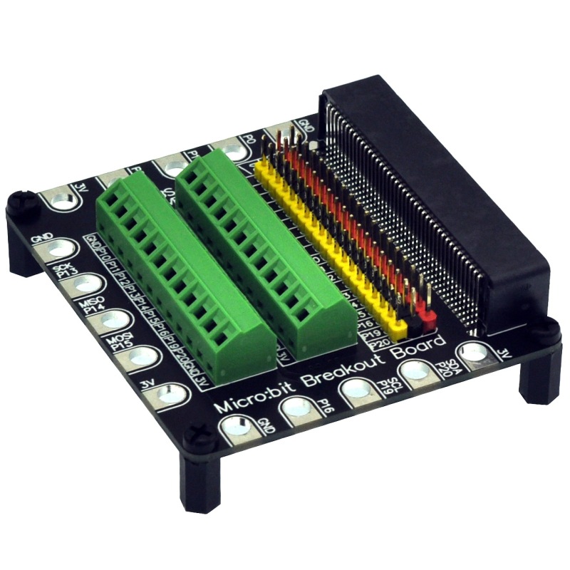 Edge Connector IO Breakout Board for BBC micro:bit, Microbit Breakout Module.