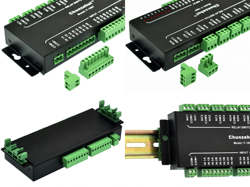 Power Module Passive Passive AC/DC 24V 8 SPDT Power Relay Module with Aluminum Enclosure ...