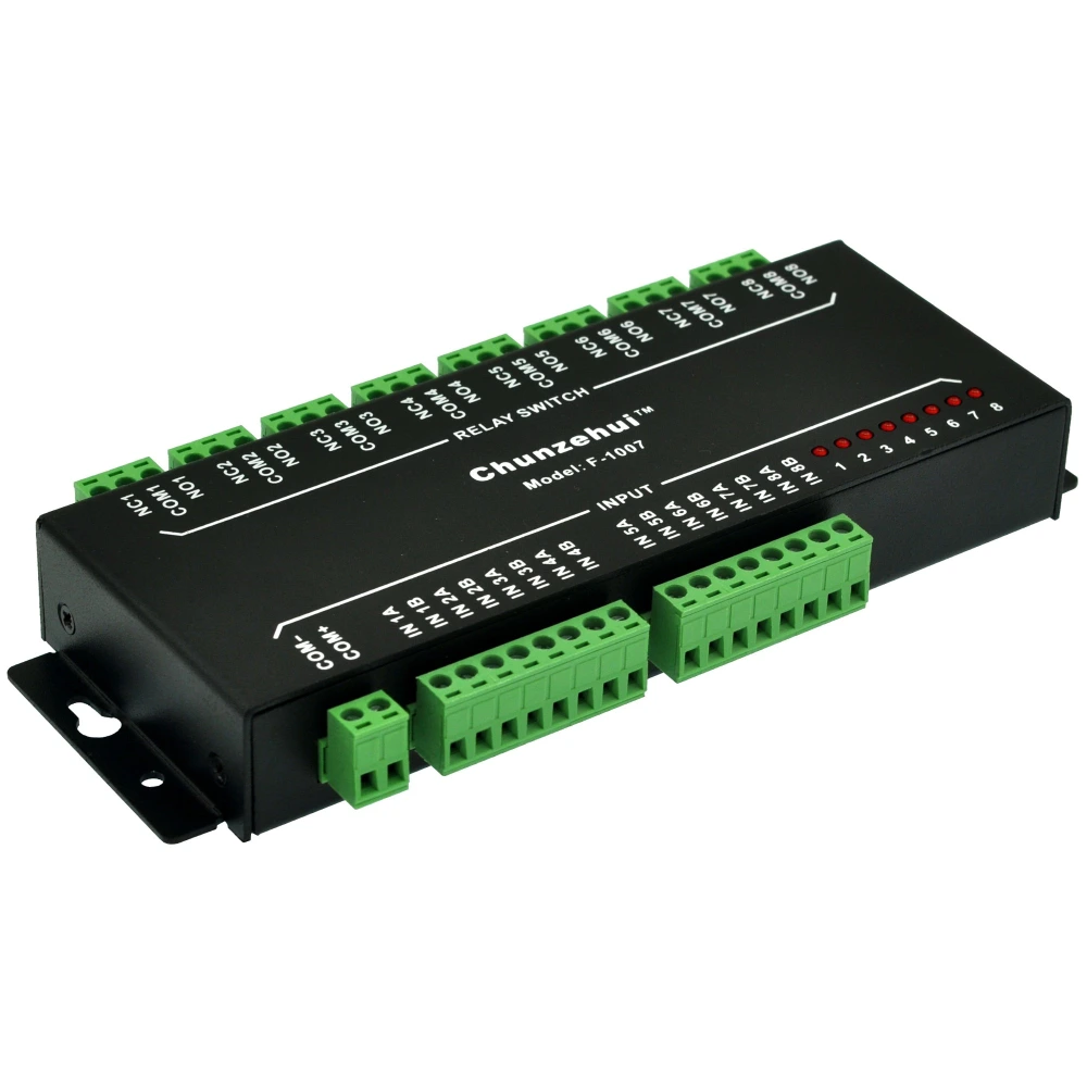Power Module Passive Passive AC/DC 24V 8 SPDT Power Relay Module with Aluminum Enclosure ...