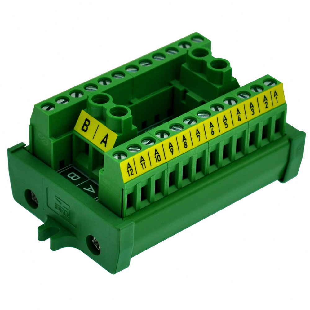 OONO Screw Mount 30A/300V 2x12 Position Terminal Block Distribution Module.