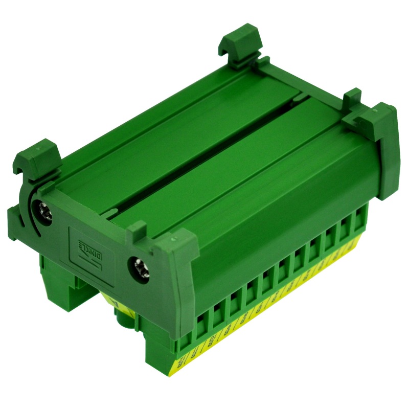 OONO DIN Rail Mount 30A/300V 2x12 Position Screw Terminal Block Distribution Module.