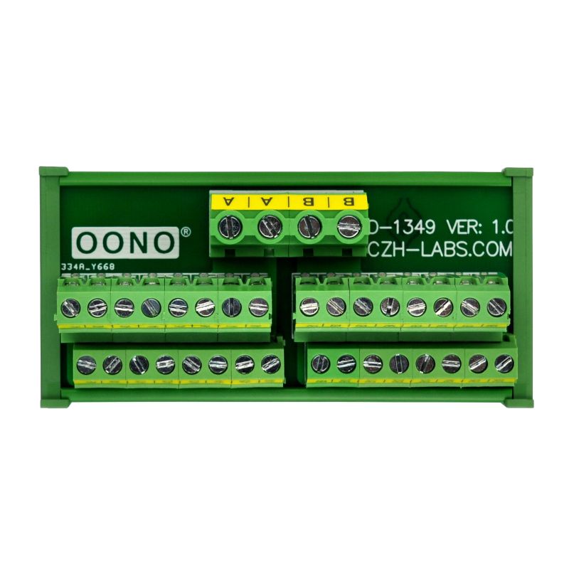 DIN Rail Mount 2x16 Position Screw Terminal Block Power Distribution Module