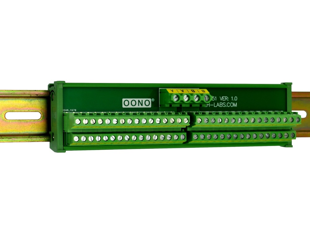 DIN Rail Mount 2x32 Position Screw Terminal Block Power Distribution Module