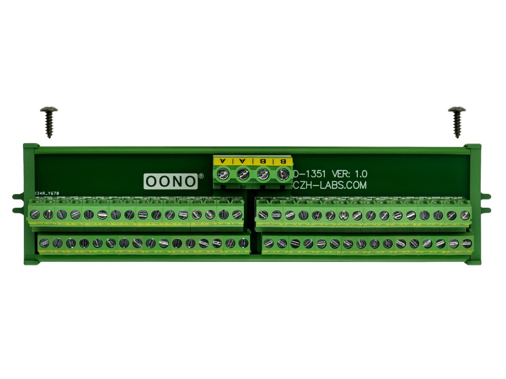 Screw Mount 2x32 Position Screw Terminal Block Power Distribution Module