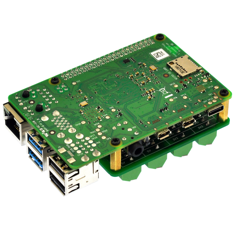 HCDC RPi GPIO Terminal Block Breakout Board HAT, for Raspberry Pi